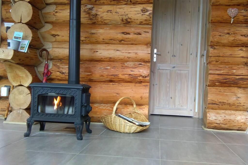 Pialous:Chalet En Rondins Avec Espace Detente La Chapelle-d'Aurec Экстерьер фото